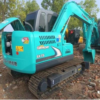 China 7 ton Gebruikte Kobelco-graafmachines Bouwmachines SK75 Aardverwerkers Te koop