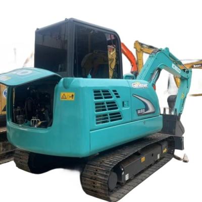 중국 원래 사용 된 Kobelco Excavator Sk60 크롤러 오래된 6톤 Excavator 판매용