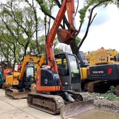 Chine 70 75 Excavatrice utilisée Hitachi ZX75US Petite excavatrice hydraulique de 7 tonnes à vendre