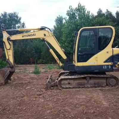 China Used Hyundai R60W-9 mini wheel excavator/ hyundai wheel excavator 60-9 for sale