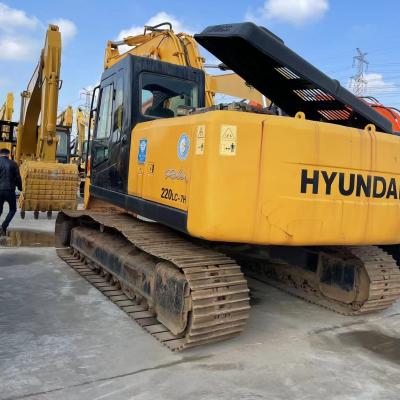 China 22 ton gemaakt in China gebruikte Hyundai graafmachine in goede staat Hyundai gebruikte graafmachine minder uren tegen lage prijs te koop Te koop