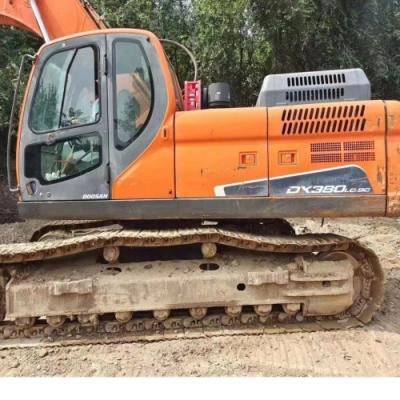 China Excavadora de construcción usada Doosan DX380LC Excavadora de rastreo original de Corea en venta