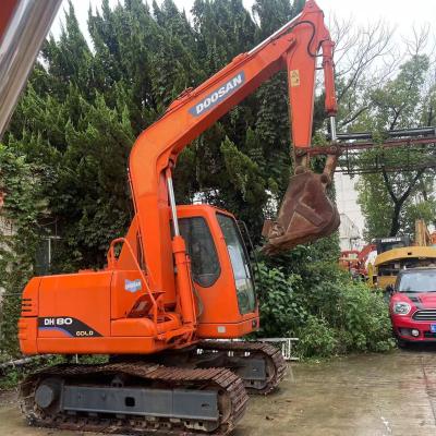 Κίνα DH80 Χρησιμοποιούμενη εκσκαφέας Doosan 8 τόνων Μίνι εκσκαφέας Καλή κατάσταση προς πώληση