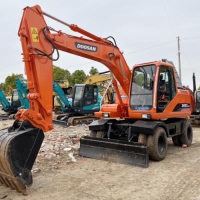 Китай DH150W-7 Использованное оборудование экскаватора Doosan 15t колесный экскаватор в хорошем состоянии продается