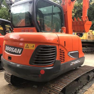 China DX60-9 Excavadora usada de Doosan Equipo de ahorro de combustible de alto rendimiento en venta