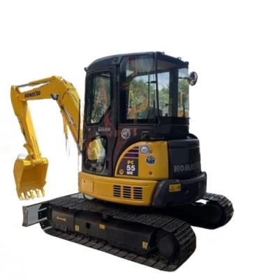 China Venta caliente de segunda mano PC55MR original de segunda mano excavadora Komatsu 5 toneladas excavadora mini excavadora en venta