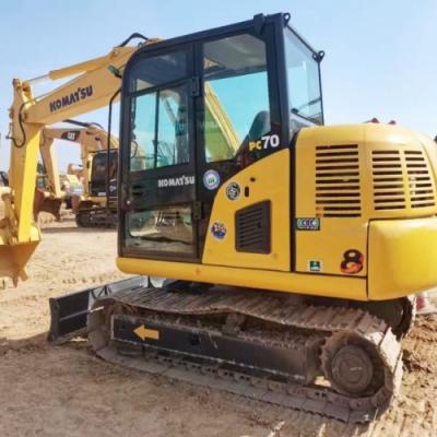 China 7 ton Gebruikte Komatsu graafmachine PC70 Oude bouwmachines Te koop