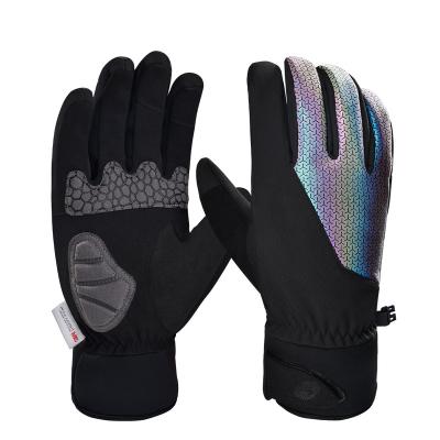 China Unisex Colorful Waterproof And Windproof Black Dirt Bike Gloves Winter Gloves Custom Recycling for sale