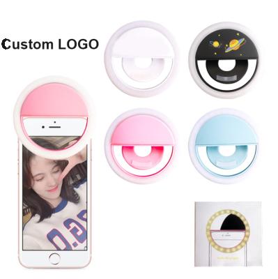 China Factory Direct Selling Convenient Smart Selfie Phone Ring Light Portable Rechargeable Selfie Led Ring Light for sale