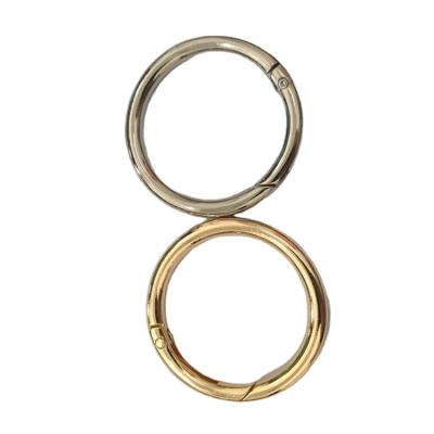 China Metal Ring Spring Coil Zinc Alloy Metal Ring For Bags Backpack Hardware Accessories For Travel Bag for sale