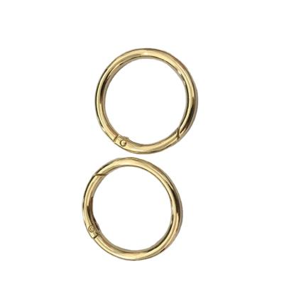 China Zinc Alloy Metal Ring Coil Spring Metal Ring Hardware Connecting Accessories For Handbag Backpack Travel Bag for sale