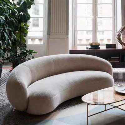 China Removable Soft Round Modern Single Couch Cover Minimalist Special Shaped Sofa Designs Home Furniture for sale