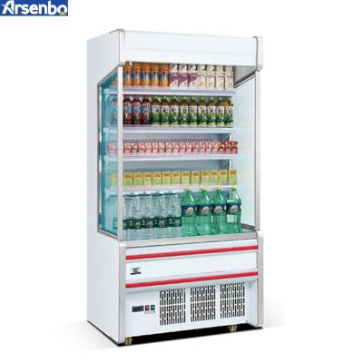 China Double-temperature Arsenbo Open Fruit Display Multideck Showcase Cooling Air Curtain Cabinet Refrigerator For Supermarket for sale