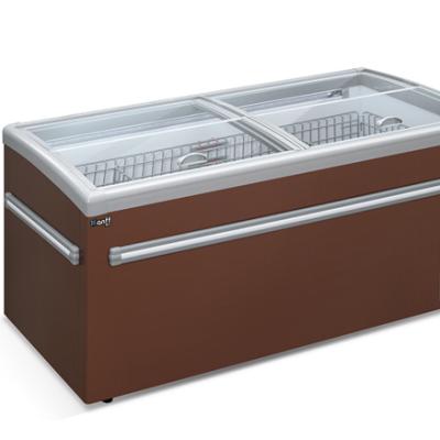 China best selling Double-temperature supermarket island freezer with competitive price and high quality for sale