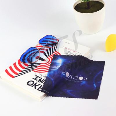 China Microfiber Glass Cloth Colored Microfiber Glass Cleaning Glasses Wiping Cloths Custom Print for sale