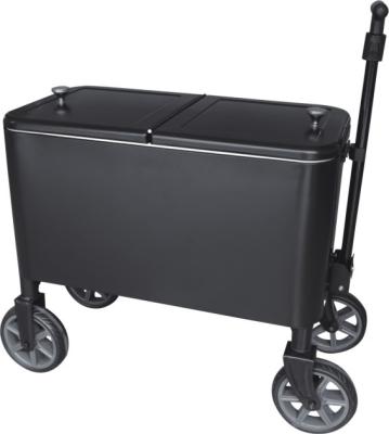 China Waterproof new style black cooler cart with 10inch all terrain wheels for sale