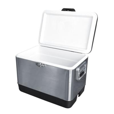 China New Quality Waterproof Tabletop Cooler Box Ice Rolling Steel Quality Cooler Box for sale