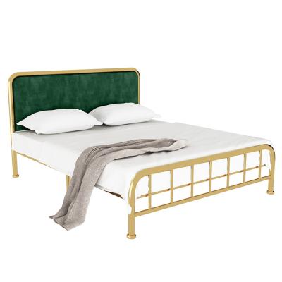 China Other Nordic Soft Double Bed 1.8 M Rental House Inn Gold Internet Celebrity Internet Iron Bed 1.2 Single Bed for sale