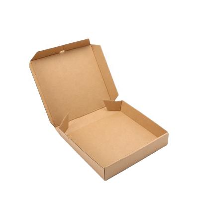 China Brown Recyclable Corrugated Paper Box For Pizza Packaging for sale