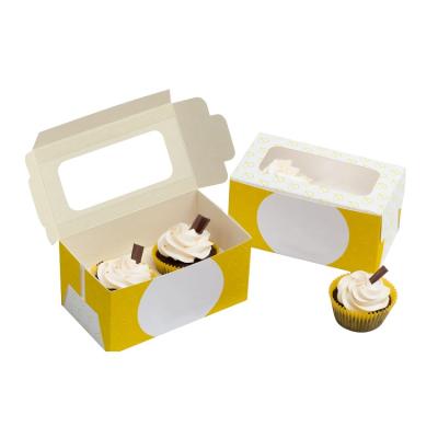 China Recyclable Flexible Paper Cupcake Box For Packaging Gift Box Customized for sale