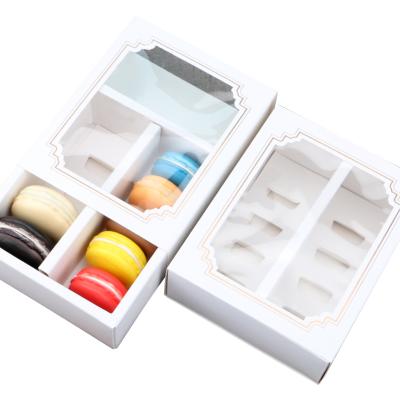 China Recyclable Custom White Paper Cardboard Insert Dividers Macaron Box for sale