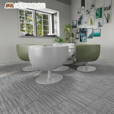 China China Super Non Slip Manufacturers Waterproof Easy Install Carpet Grain 3mm Dry Back Self Adhesive Vinyl LVT Flooring For Apartment Home Office for sale