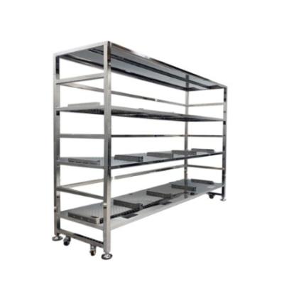 China Commercial Adjustable Storage Unit Furniture Shelf Heavy Duty Stainless Steel Shelving For Kitchen for sale