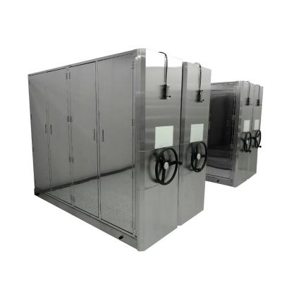 China Mobile Stainless Steel Industrial Trackless Cabinet For Warehouse Clean Room for sale