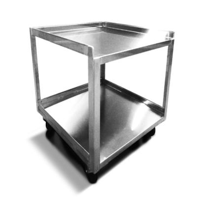 China Taiwan 2 Tier Stainless Steel Industrial Utility Cart With Silent Wheels For Lab for sale