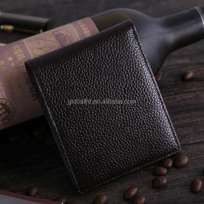 China Waterproof Hot Selling Card Wallet Genuine Leather Bifold Card Holder For Man for sale