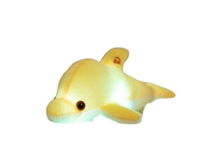 China Custom Hot Selling Cute Dolphin Shape LED Stuffed Plush Toy for sale