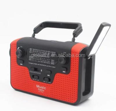 China Hand Crank Charging Torch Charger Speaker Hot Selling Solar Crank Radio for sale