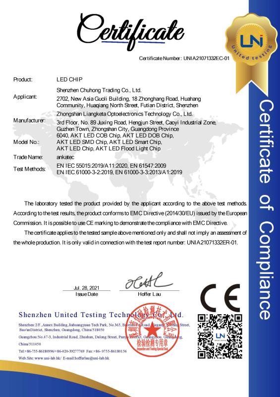 CE - Shenzhen Chuhong Trading Co., Ltd.