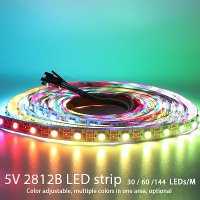 China LANDSCAPE Ip20 Digital Accessible RGB Led Strip Ws2812 Ws2812b 144 LEDs for sale