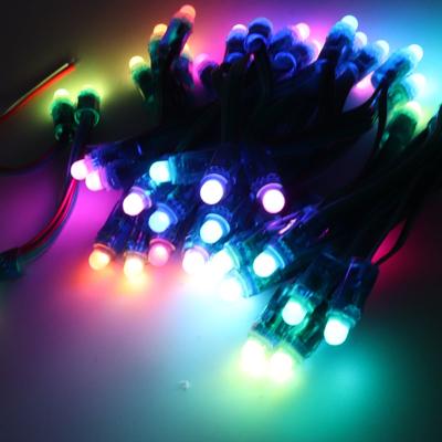 China AlGaInP Ws2811 IC 1000 led pixel light 12mm 2811pcs waterproof dc 5v ip68 rgb digital led pixel light for sale