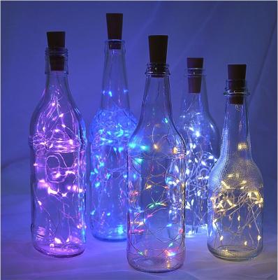 China Plastic and Copper Wire 10 LED / 20 LED Battery Operated, LED Bottle Cap Copper Wire Lamp, DIY Led Strip Birthday Light Light Strip for sale