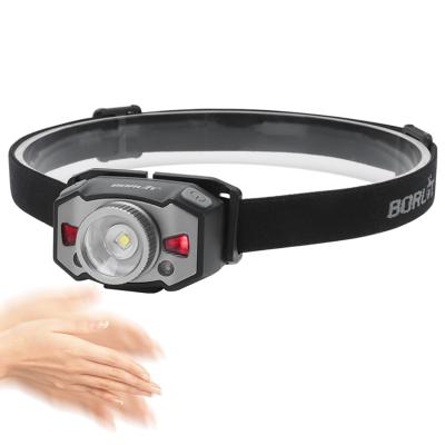 China Boruit B33 Round Shape Zoom Ready To Board 5W Mini Head Lamp 300 Lumens Super Bright Rechargeable Headlamp For Running for sale