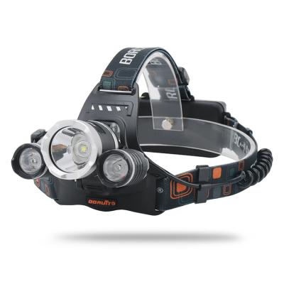 China Camping BORUIT 4.7W USB Rechargeable Headlight LED Flashlight Waterproof Hunting Light for sale