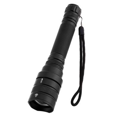 China High Quality XHP50 Emergency 2000 Lumens Aluminum Alloy Zoomable Tactical Head Tail Switch Waterproof LED Flashlights for sale