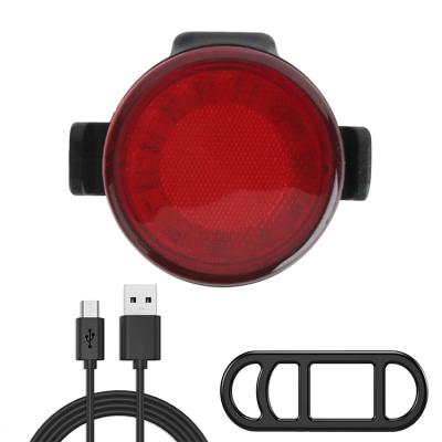 China Portable ABS COB Lamp USB Charging Waterproof IPX4 Red Color Light Bicycle Tail Light For Safety Riding for sale