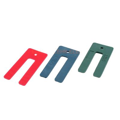 China Modern Packer Window Shims / Plastic Shims 1.0 x 35 x 75mm 5mm Black Horseshoe Window Packers Wedge for sale