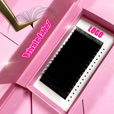 China Different Colored Classic Mega Colored Fake Mink Silk Mink Eyelash Volume Private Label Abunnie Lashes Extension Supplies for sale