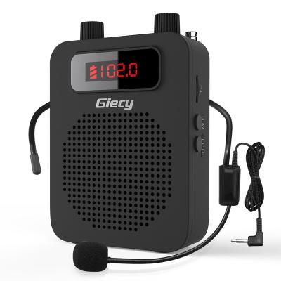 China Best Selling Meeting Room Giecy 103 Teachers Belt Wireless Voice Amplifier With MIC Key Range for sale