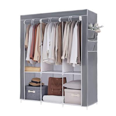 China Morden Luxury Cheap Nonwoven Fabric Wardrobe Closet Clothing Organizer Storage Wardrobe Closet for sale