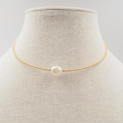 China Pearl CLASSIC original classic temperament necklace short wire spring design female banquet neckerchief jewelry for sale