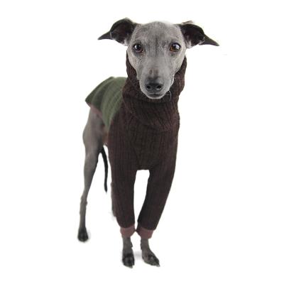 China Luxury Stocked Pajamas Home Dog Clothes Jumpsuit Pajamas For Greyhound Whippet Jumper Sweater With Long Sleeves for sale