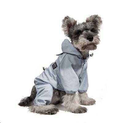 China Stocked Luxury Fashion Brand Dog Apparel Outdoor Raincoats Shine Color Sun Protection Pet Raincoat for sale