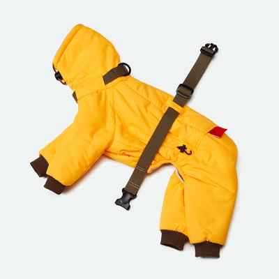 China Doberman Pinscher Warm High-Neck Double Coat Dog Clothes Winter Zipper Padded Jumper Jacket Wear for sale