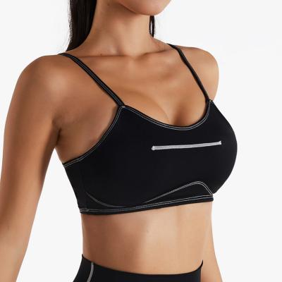 China Wholesale Custom Antibacterial Kinesiology Sport Clothes Sexy Adjustable Soft Cup Bras High Impact Fitness GYM Bra Women Yoga Sports Bra for sale