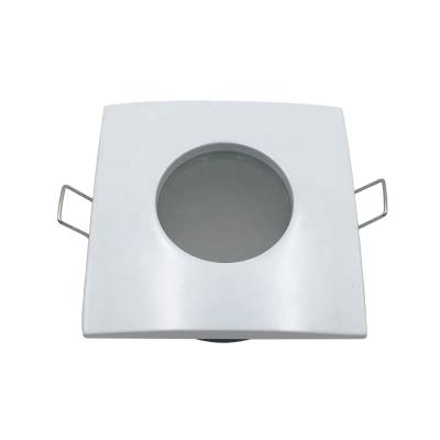 China Downlight Housing 82mm Color Square Lamp Waterproof White Body MR16 LED Downlight Series Recessed Housing Clip Bracket for sale